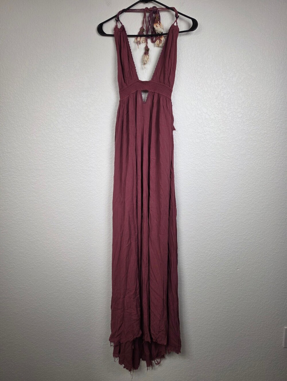 Free People Bohemian Maxi Dress Burgundy XS